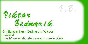 viktor bednarik business card